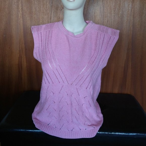 Vintage Italian Pink Knitted Top - Picture 1 of 4